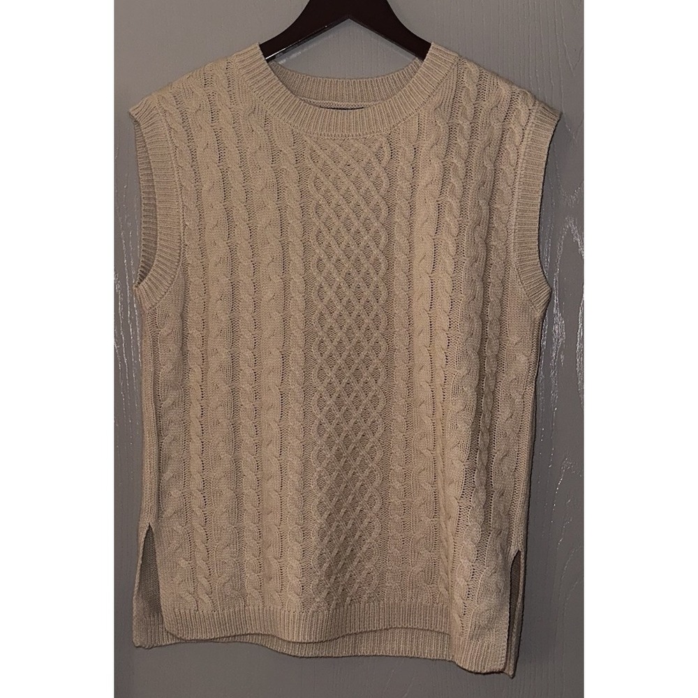 Moon & Madison Vest Large Cable Knit Sweater‎ Vest